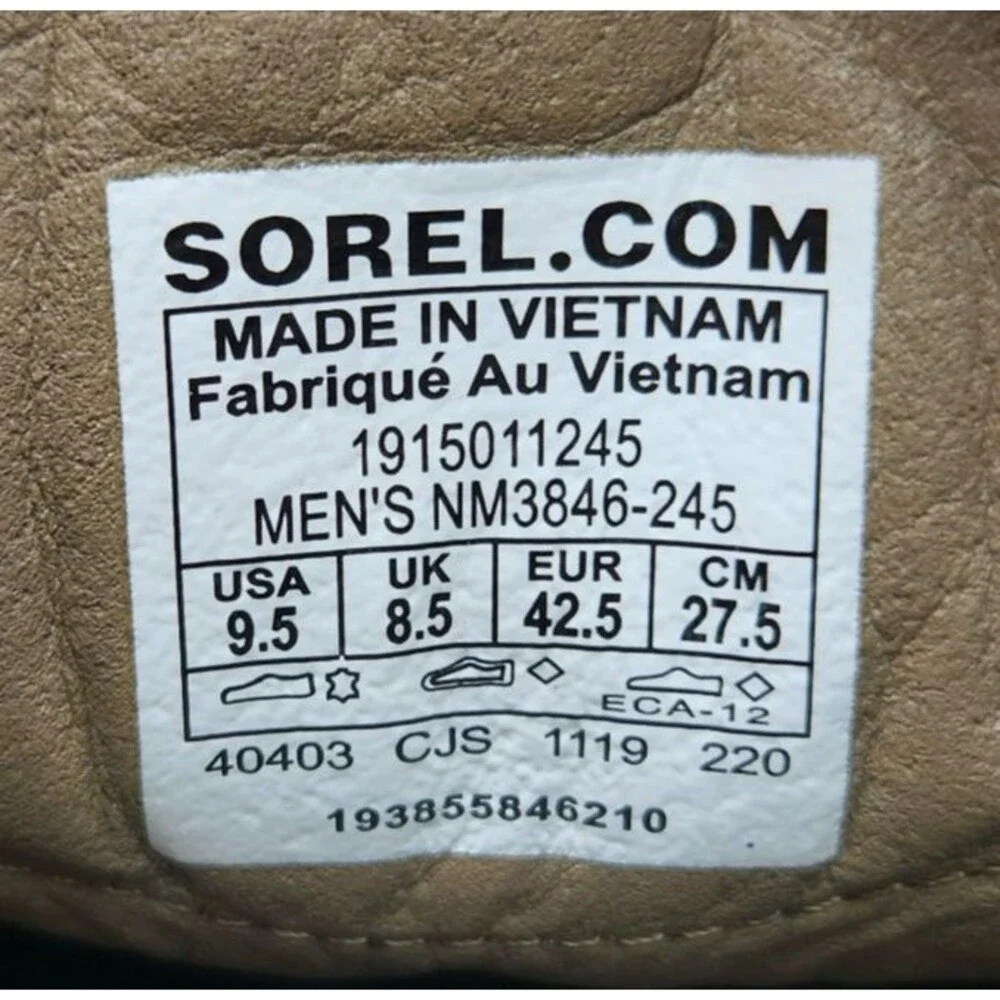 Sorel Madson II Waterproof Chukka Boots Mens Sz 9.5 Brown Suede Outdoors Hiking